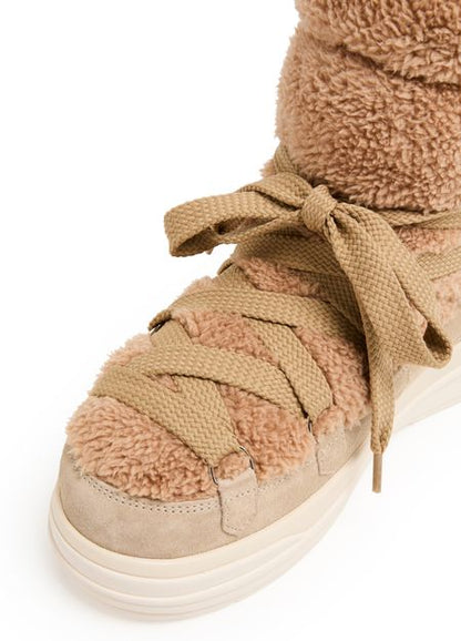 Insolux Faux Fur & Suede Snow Boots
