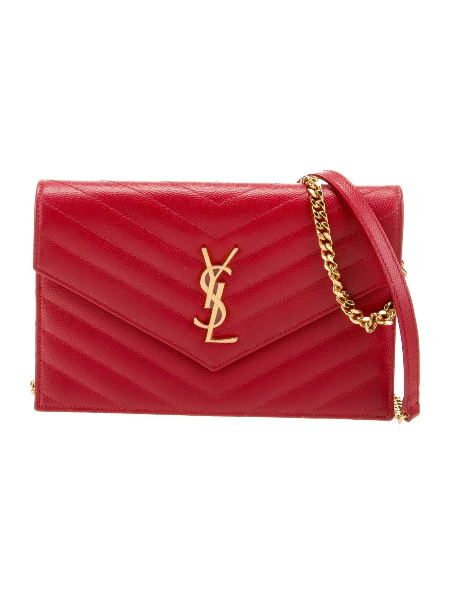 Cassandre Envelope Mini Matelasse Leather Shoulder Bag With Box