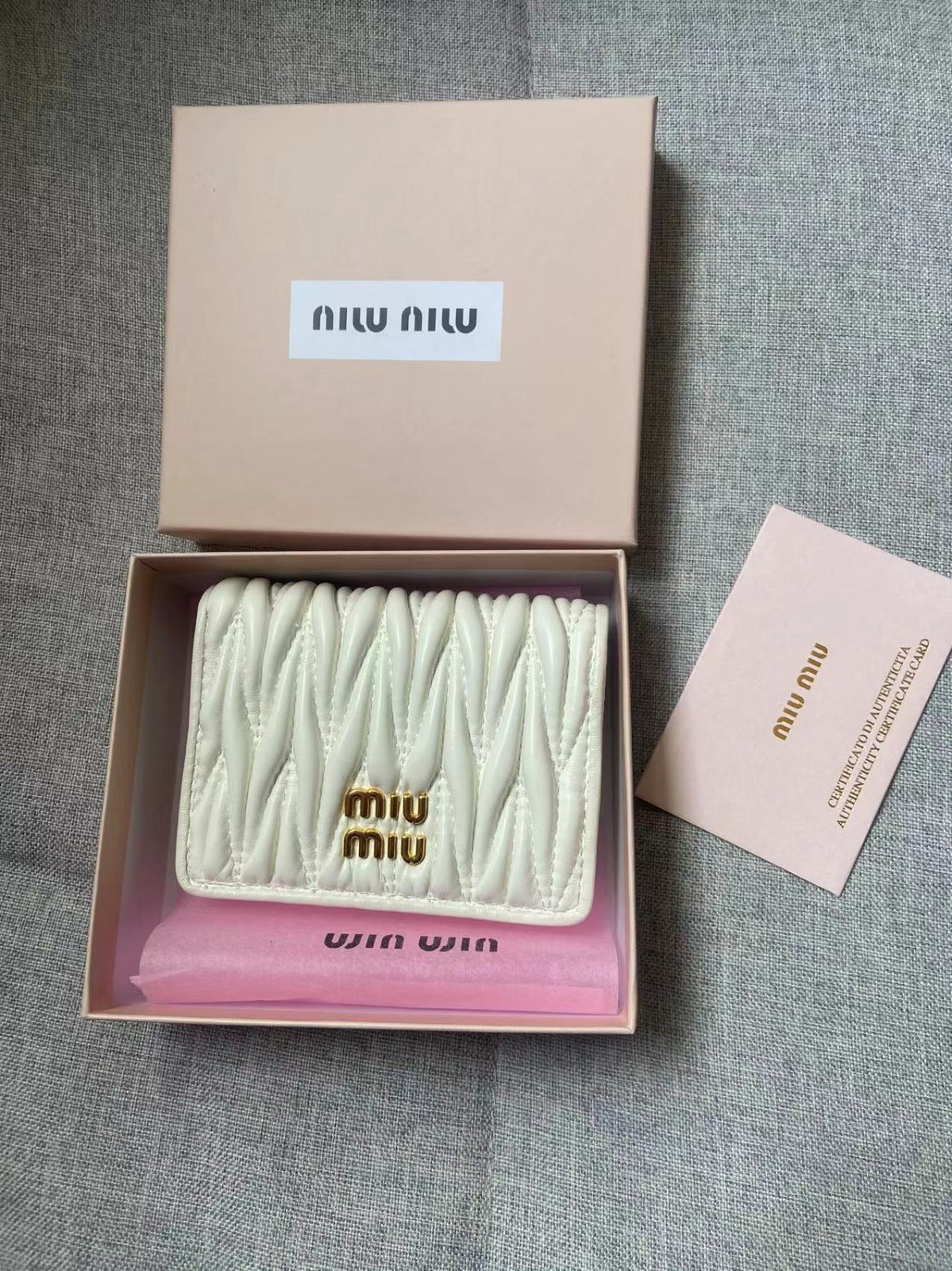 Miu Wallet With Box