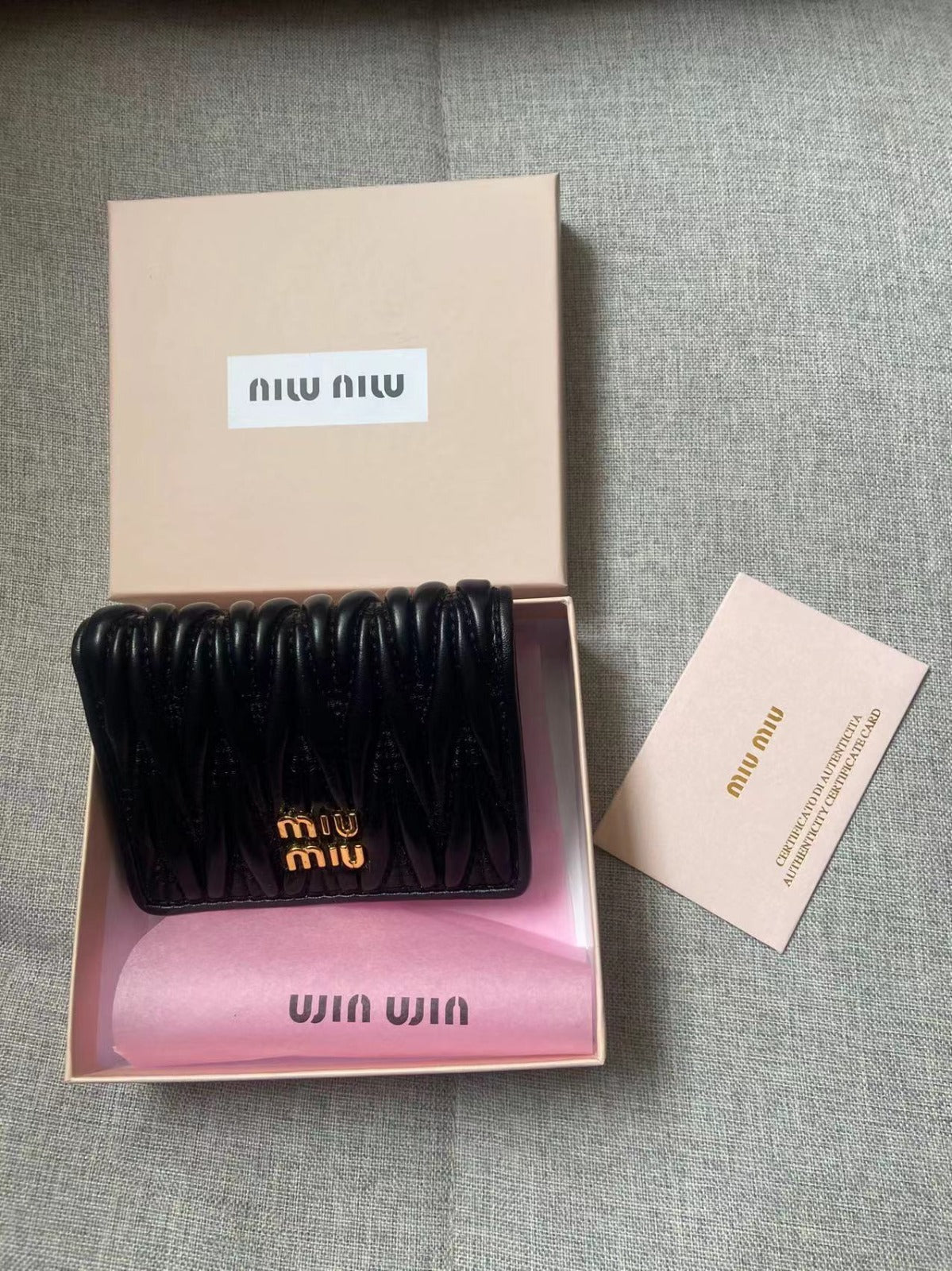 Miu Wallet With Box