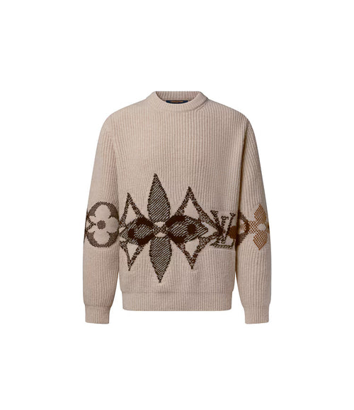 Graphic Knitted Crewneck - For Men LV